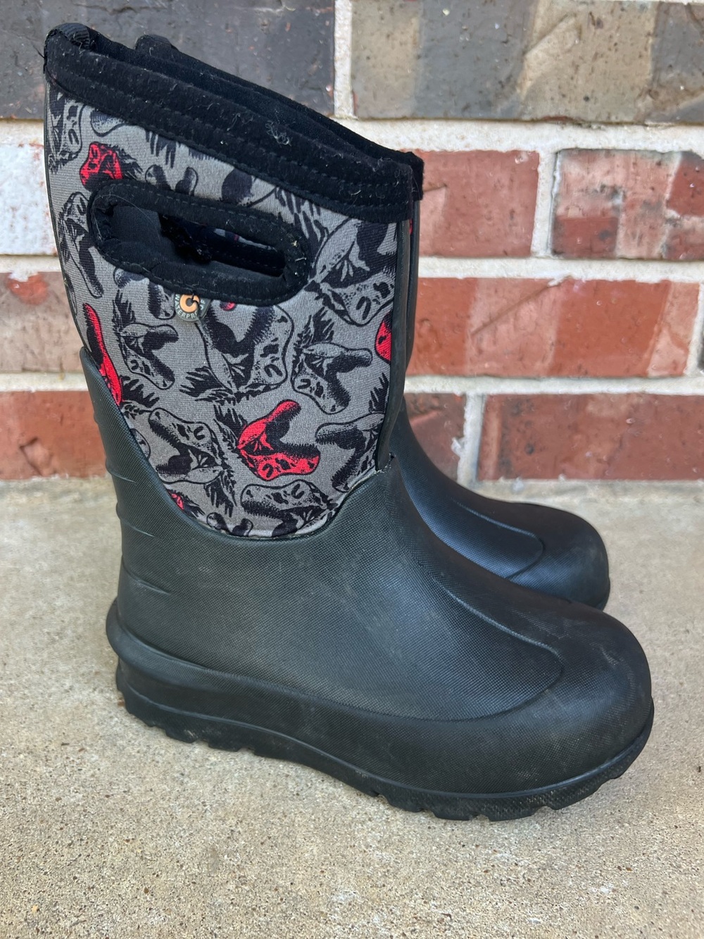 Bogs Kids Neo Classic Dino Print Boots Size 12